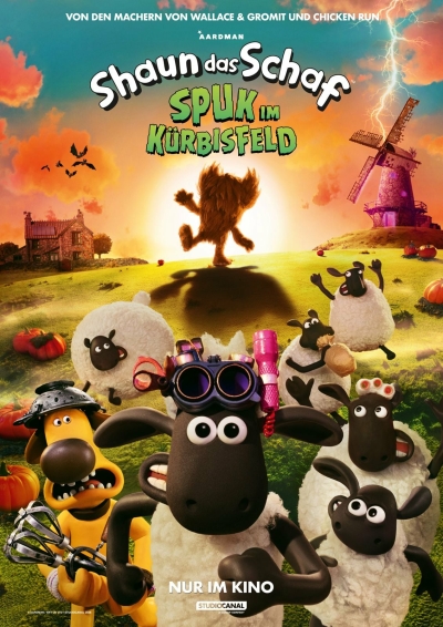 Filmplakat: Shaun das Schaf - Spuk im Kürbisfeld, Familypreview am 27.09. ca. 15: 00 Uhr