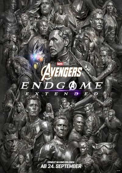 Filmplakat: Avengers Endgame, ab 24.09. zurück auf der großen Leinwand!